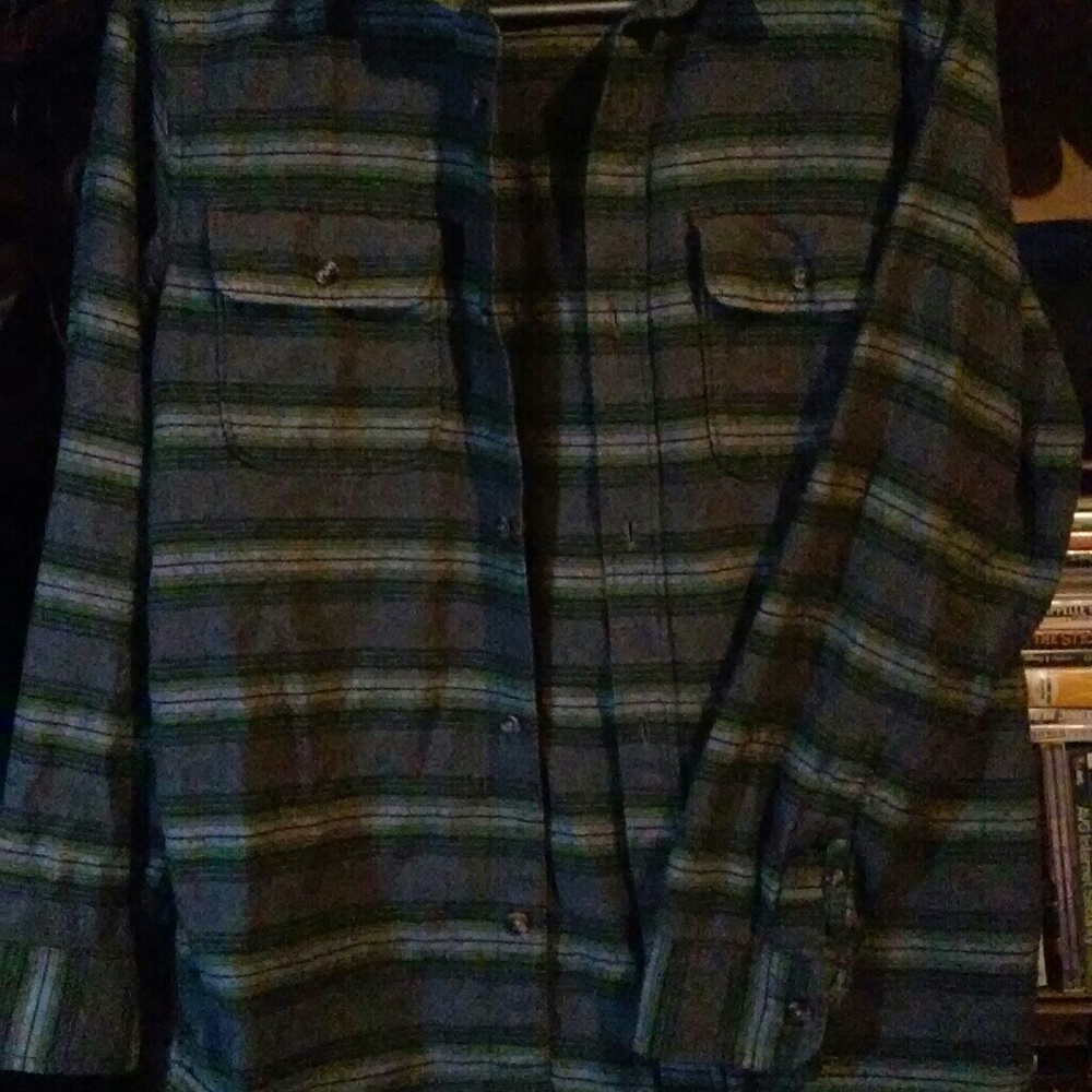 Old Navy striped flannel